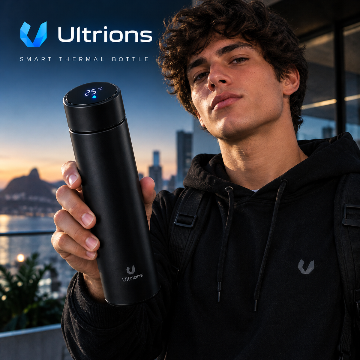 Smart Thermal Bottle with Temperature Display