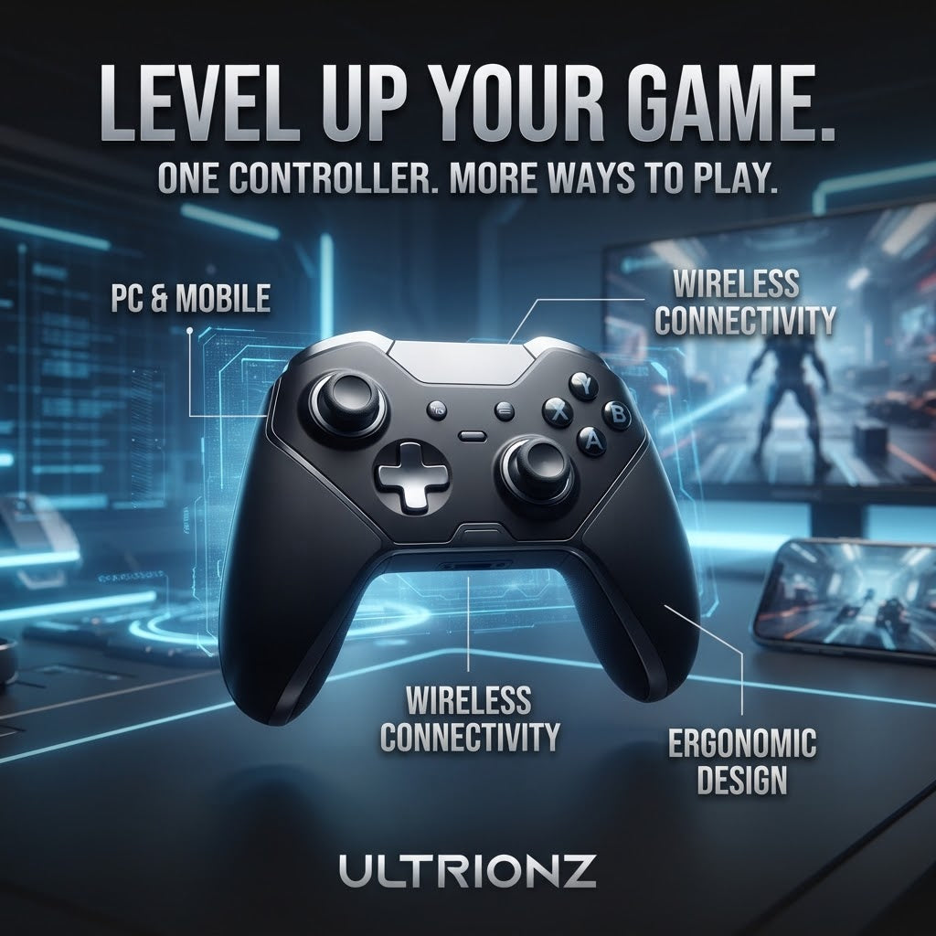 Wireless Gaming Controller for PC & Mobile