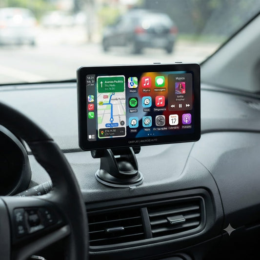 Portable CarPlay Screen – Wireless Apple CarPlay & Android Auto