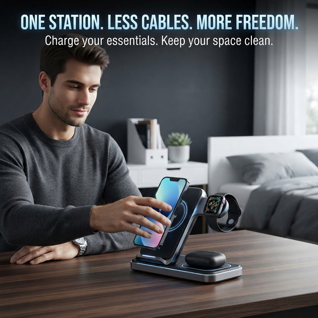 3-in-1 Wireless Charging Station